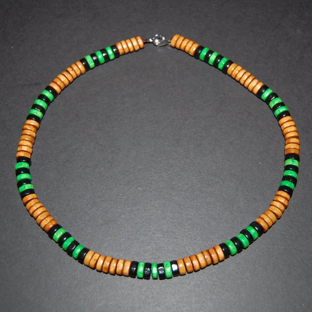 Men Necklace,Wood Necklace,Surfer Necklace,Tribal Style,Chocker,Beach Necklace